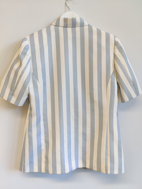 Vintage Littlewoods Blue Stripe Jacket UK12