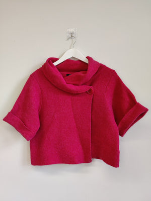 Peruzzi Pink Wool Blend Jacket M
