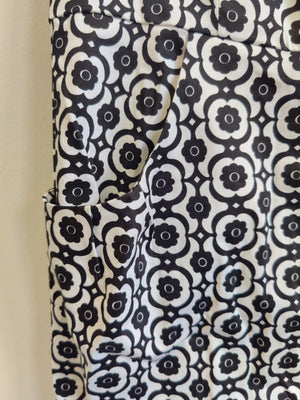Nine West Black and White Cotton Dress UK14