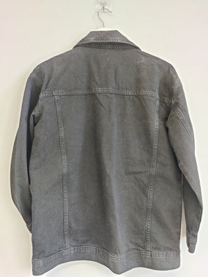 Pixie Girl Oversized Black Denim Jacket UK10