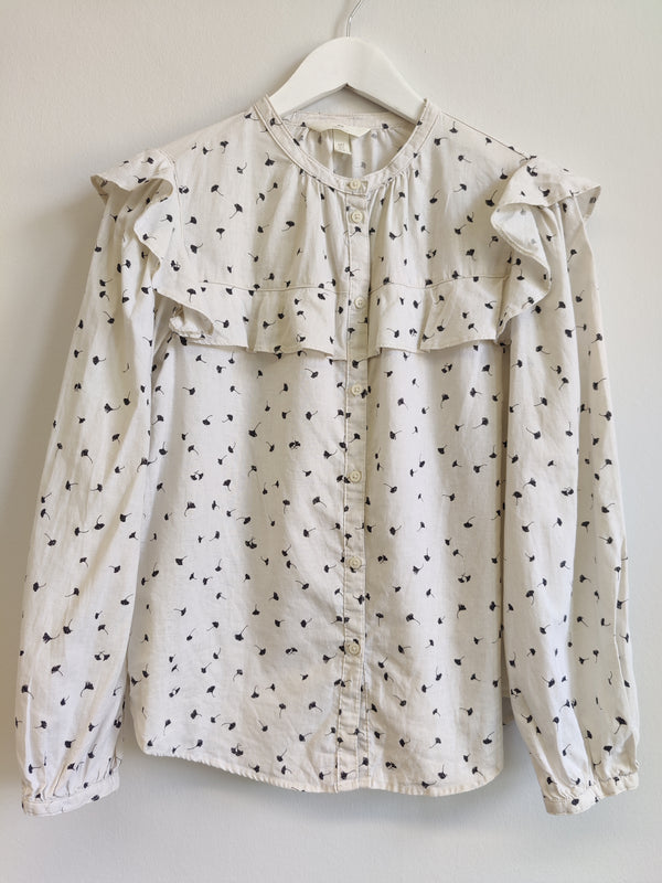 H&M Natural Dandelion Seed Blouse S