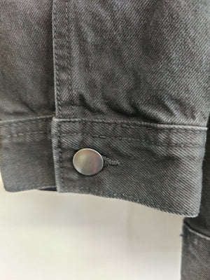 Pixie Girl Oversized Black Denim Jacket UK10