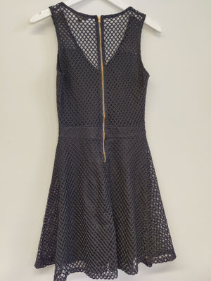 Miss Selfridge Black Mesh Dress UK10
