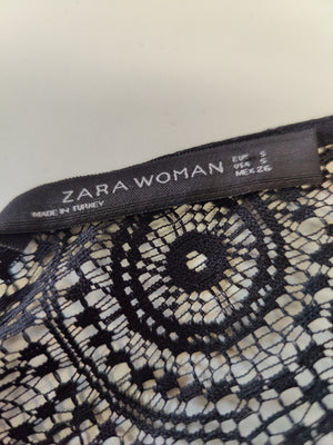 Zara Black Lace Dress S