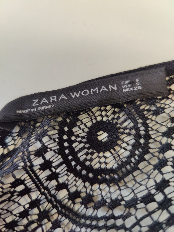 Zara Black Lace Dress S
