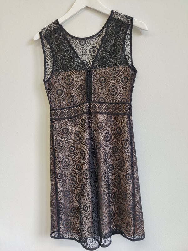 Zara Black Lace Dress S