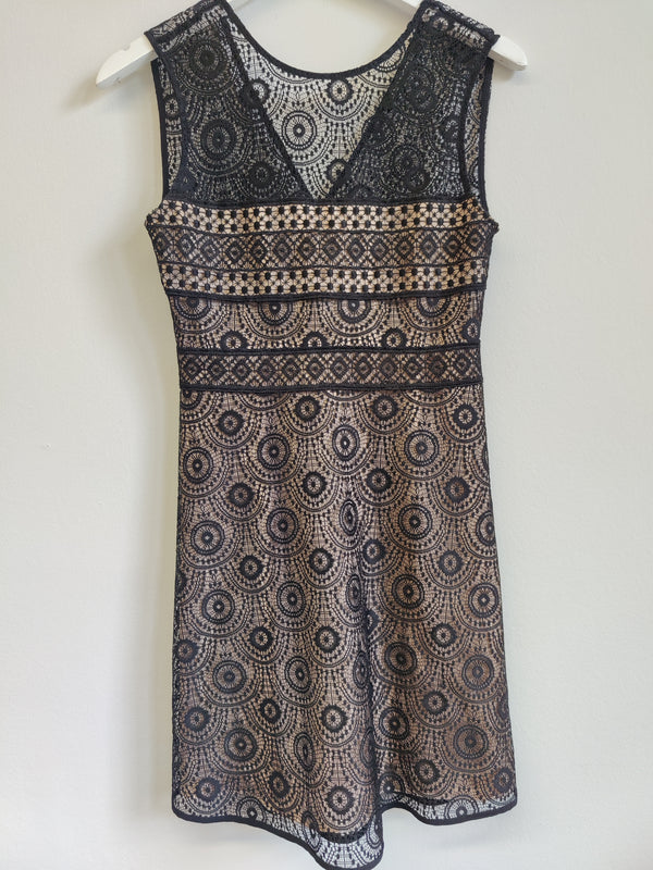 Zara Black Lace Dress S