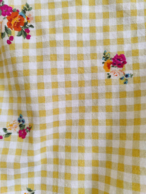 City Chic Yellow Gingham Dress UK20