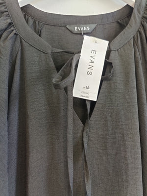 Evans Black Tiered Dress UK18