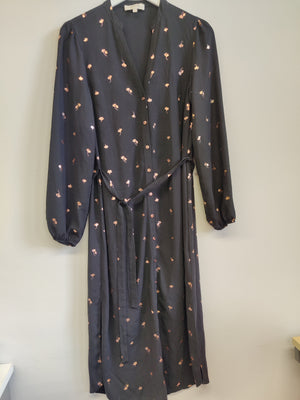 Oasis Black Shirt Dress UK12