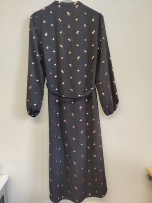 Oasis Black Shirt Dress UK12