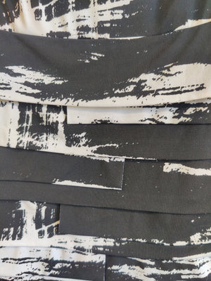 Sandra Darren Black and White Dress UK14