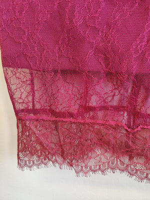 TopShop Burgundy Lace Dress UK8