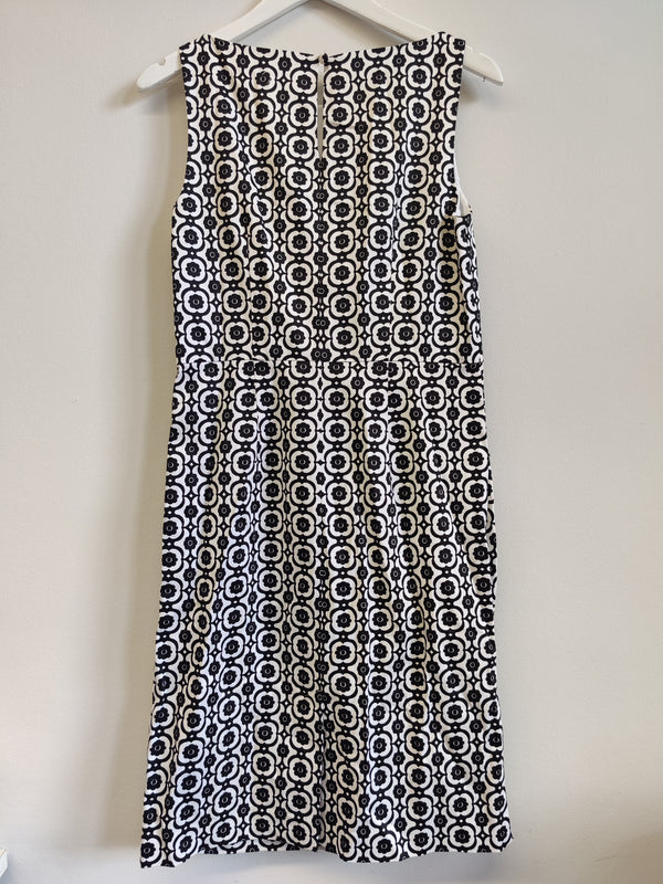 Nine West Black and White Cotton Dress UK14