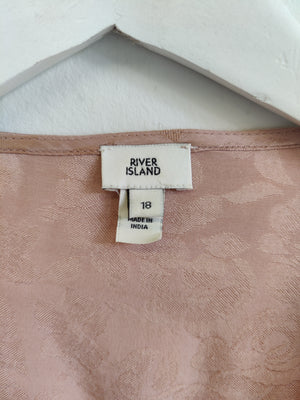 River Island Dusky Pink Blouse UK18