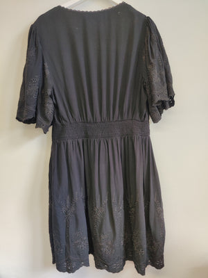 City Chic Black Aria Dress UK16
