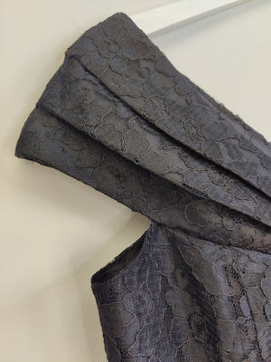 Vintage Debenhams Black Lace Dress UK14
