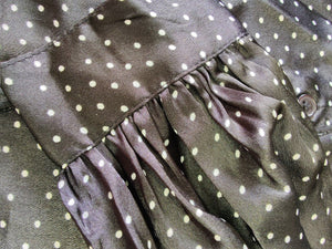 TopShop Black Polka Dot Satin Blouse UK8