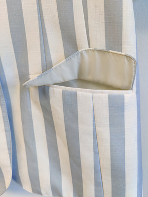 Vintage Littlewoods Blue Stripe Jacket UK12