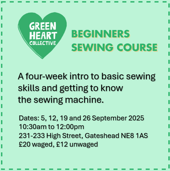 Four Week Beginners Sewing Course (September 2025)