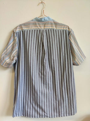 Upcycled Men's Mix and Match Short Sleeve Shirt XL