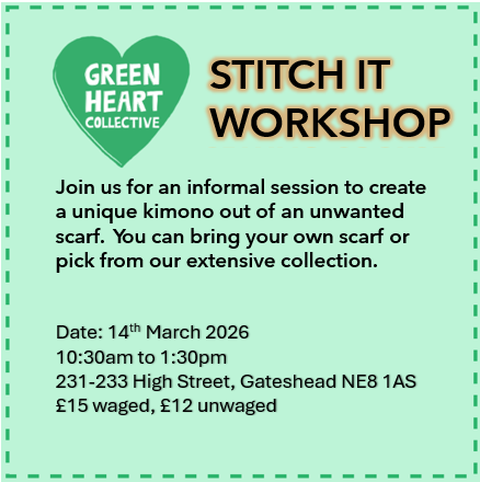 STITCH IT WORKSHOP - Saturday 14th March 2026
