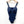 Load image into Gallery viewer, Evans Navy Underwired Plunge One Piece Swimsuit UK 24
