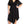 Load image into Gallery viewer, Avenue Black V-Neck Faux Wrap Asymmetrical Hem Dress UK 14/16
