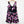 City Chic Black & Purple Floral V-Neck Sleeveless Fit & Flare Dress UK 22
