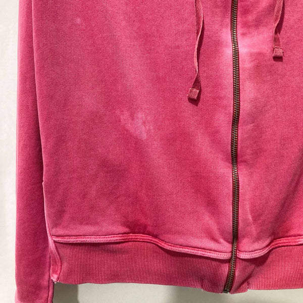 Komodo Red Organic Cotton Relaxed Fit Zip Up Hoodie Size 2/M