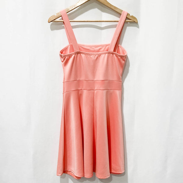 Charlotte Russe Salmon Pink Sleeveless Flared Short Dress M