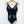 Load image into Gallery viewer, City Chic Black Embroidered V-Neck Cut Out One Piece Swimsuit UK 16
