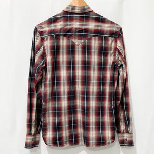 Levi's Red Check Long Sleeve Cotton Shirt S