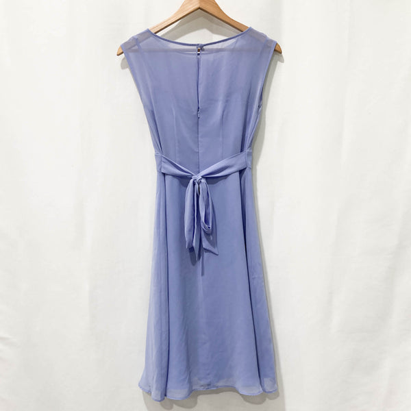 BHS Wedding Periwinkle Blue Sleeveless Jewel Embellished Dress UK 8