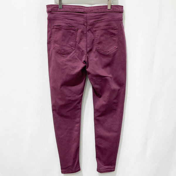 M&S Burgundy Purple Super Skinny Jeans UK 16 Regular