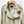 Vintage Milo Light Khaki Long Zip Front Overcoat With Hood UK 12 