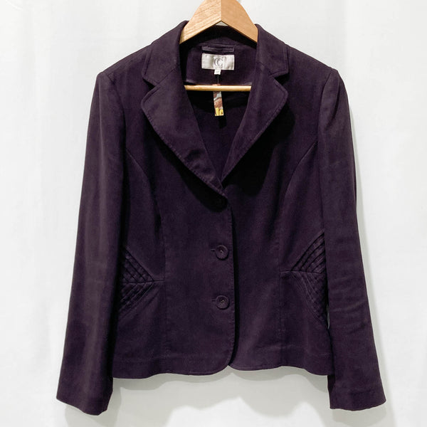Country Casuals Purple Faux Suede Soft Jacket UK 14