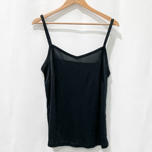 Set of 2 City Chic Black Camisoles UK14 - 1 x vest, 1 x slip