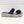 Load image into Gallery viewer, Evans Navy Blue Faux Suede Harley Flatforms UK10 EXTRA WIDE FIT
