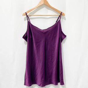 Set of 3 City Chic Camisole Vests UK 18 - 2 x Black, 1 x Purple