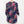 Abollria Navy & Pink Floral Print Notch V-Neck 3/4 Roll Tab Sleeve Tunic Top M