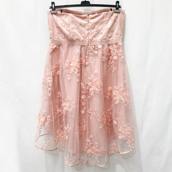 City Chic Ballet Pink Strapless Sequin Embellished Tulle Lined Dress UK 18
