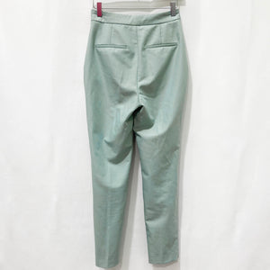 Zara Sage Green Slim Leg Trousers XS