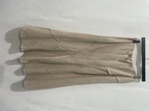 M&S Beige Panelled Linen Maxi Skirt UK12