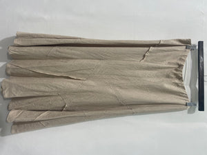 M&S Beige Panelled Linen Maxi Skirt UK12
