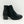 Evans Black Faux Leather Heeled Ankle Boots UK6