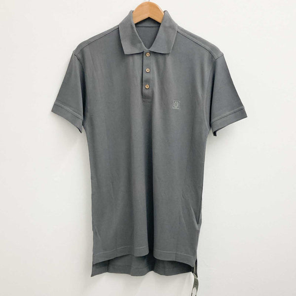 Gossypium Grey Men's Organic Cotton Polo Shirt SMALL