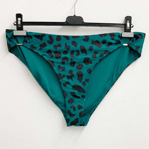City Chic Jade Animal Print Bikini Briefs UK 18