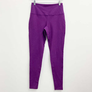 Gossypium Purple Organic Cotton Yoga Leggings UK12