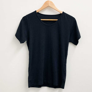 Gossypium Black 100% Organic Cotton T-Shirt UK 16